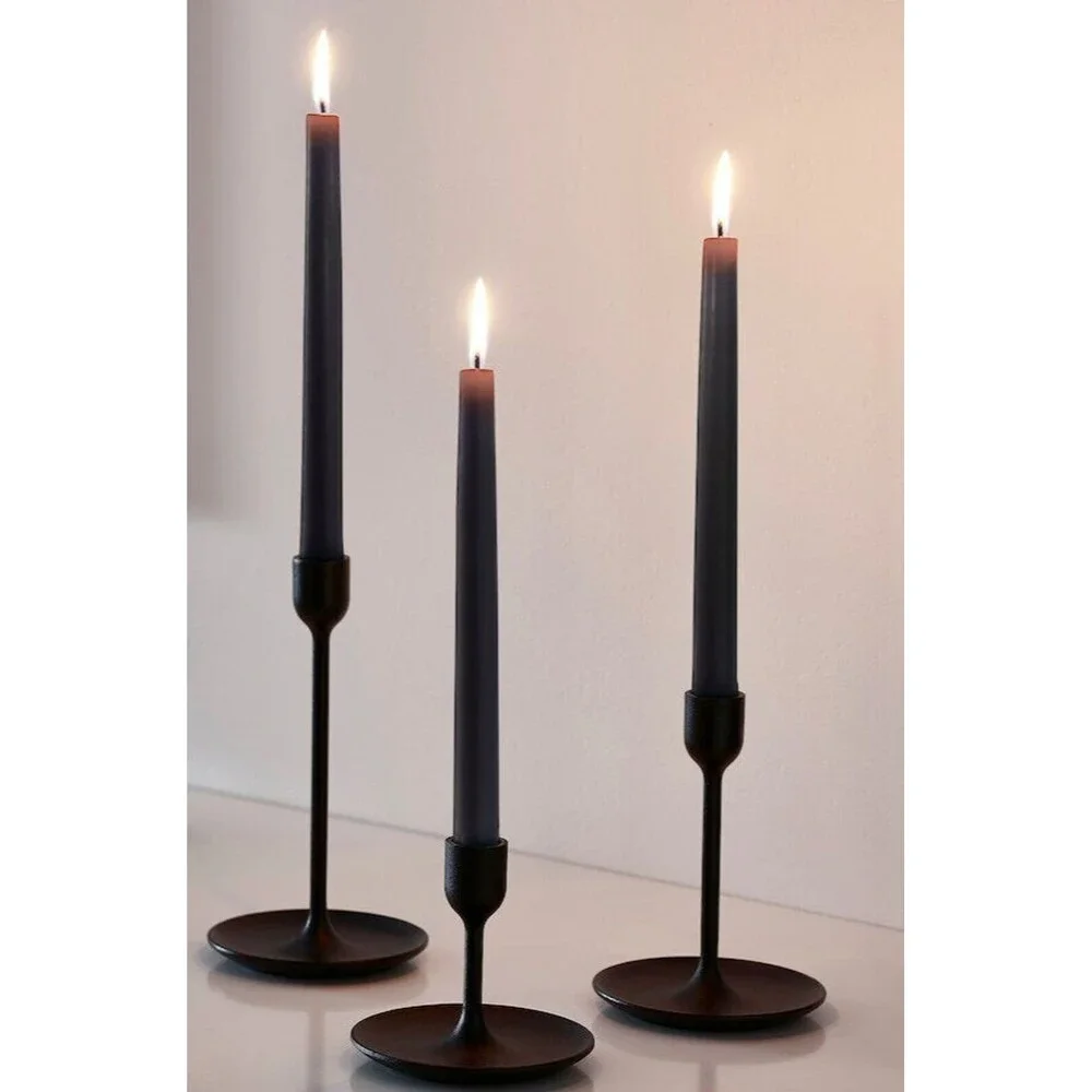 IKEA Fulltalig Candlestick Holder Set of 3 NEW Black Metal 403.421.34